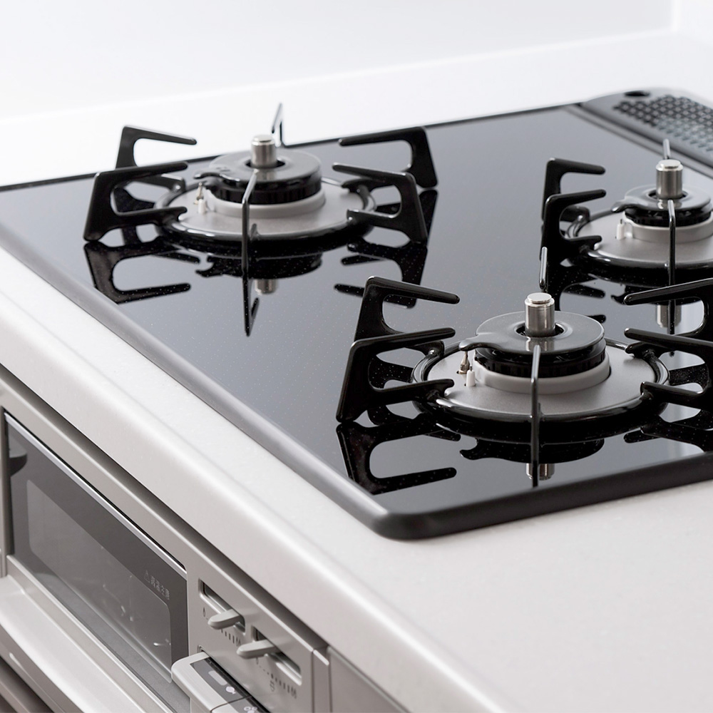 ビルトインコンロの交換で機能性向上