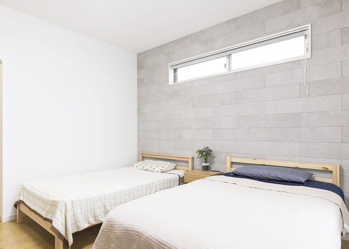 剥がせる壁紙・アクセントクロス張付け